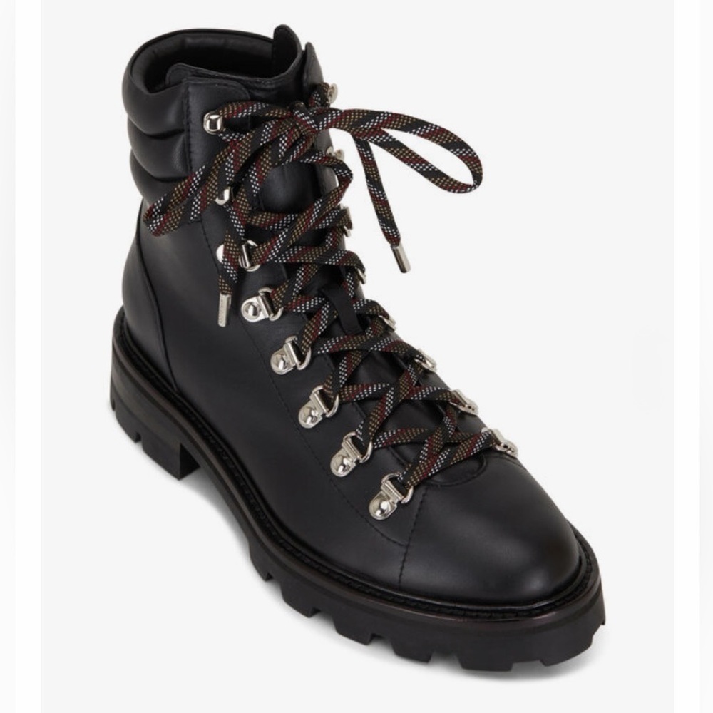 Jimmy Choo Black Leather Moto Boots